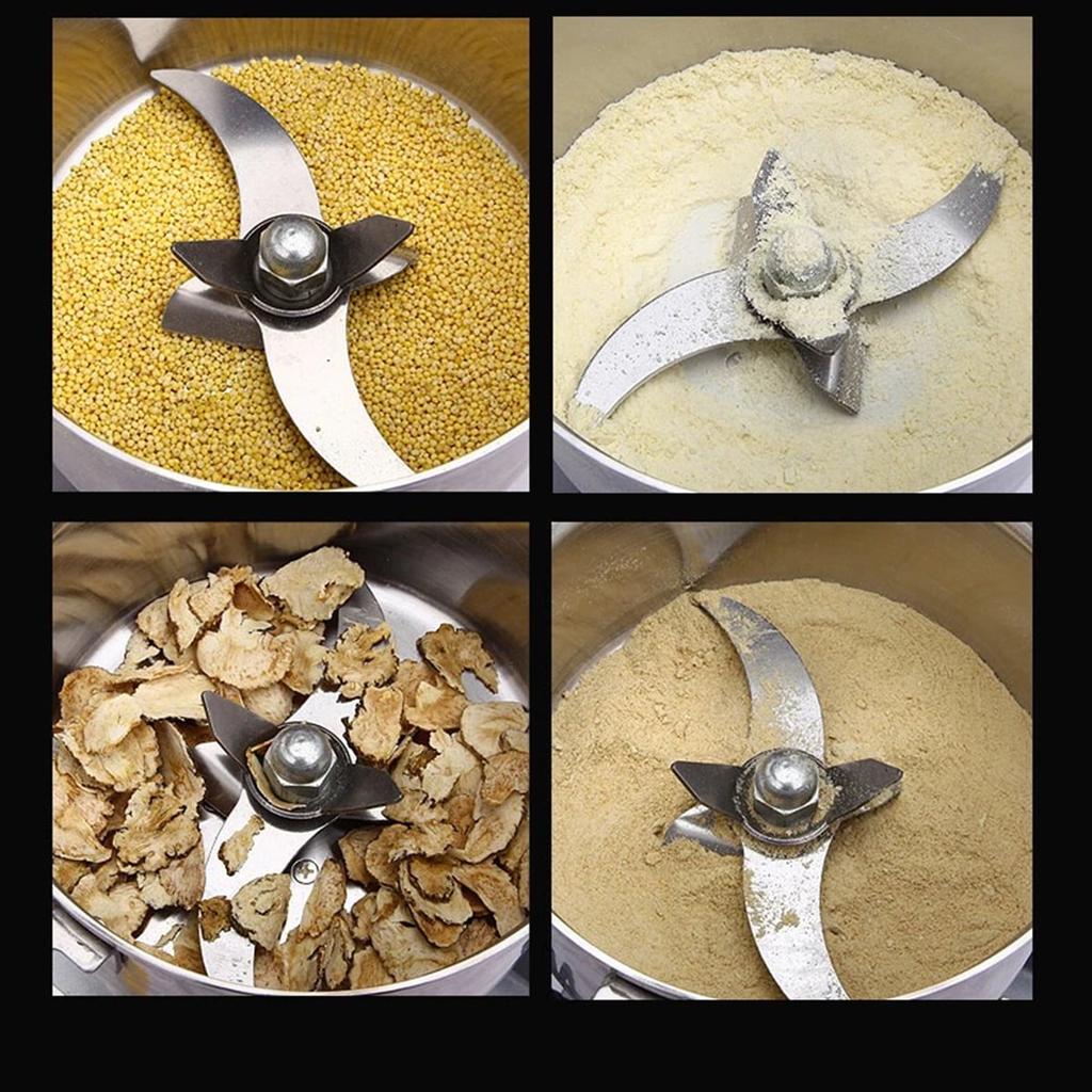 800g/2000g/2500g Electric Grain Grinder Mill, Stainless Steel Spice Herb Mill Dry Food Grinder for Coffee Nut Cereal Corn Seeds