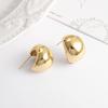 Semicircular C curved metal beanie jewelry earrings European beautiful women minimalist trendy high-end earrings