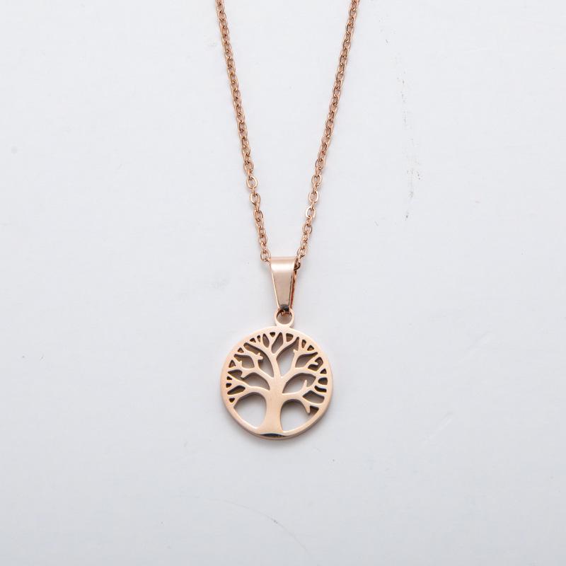 Neutral Style Pendant, New Tree of Life Necklace, Fashionable Hollow Jewelry