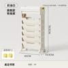 Mobile Bookshelf with Wheels Student Desk Organizer Office Book Storage Stand Layered Floor Standing Shelf for Home And Office