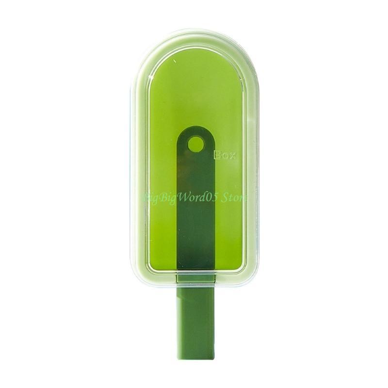 24TE Silicone Ice Cream Molds with Stackable Ice Cream Molds With Lid For Sorbets Ice Cream Chocolate Cheese зелёный