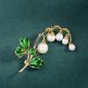 Vintage Pearl Flower Brooch Pin Crystal Rhinestone Brooches Party Jewelry Gifts