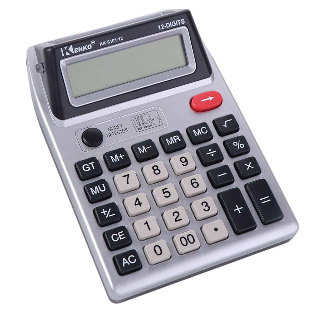 Multifunctional 12 Digits Calculator Large Screen Display Desktop Calculator Financial Institution