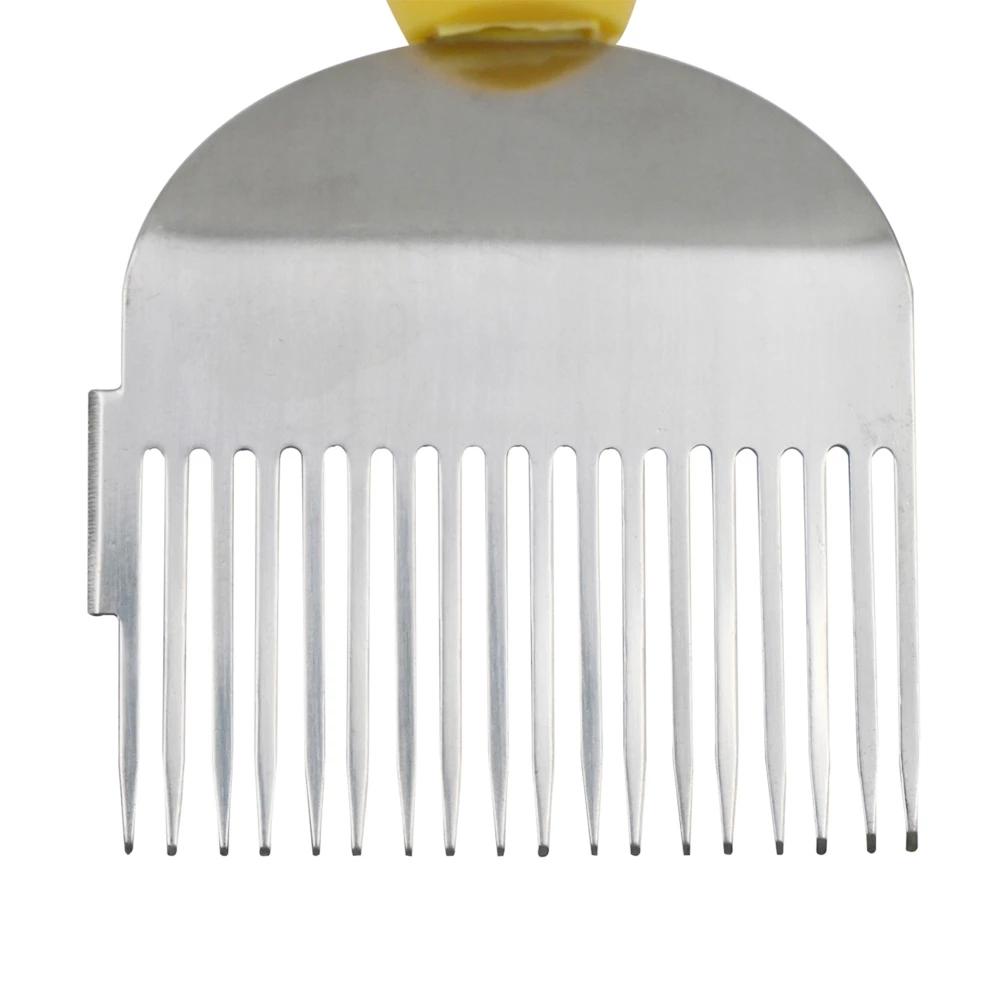 1 Pc Bees Scraper Multi-function Bee Cut Honey Fork 18 Needle Stainless Steel Cut Honey Knife Beekeeping Tool Sparse Rake Shovel