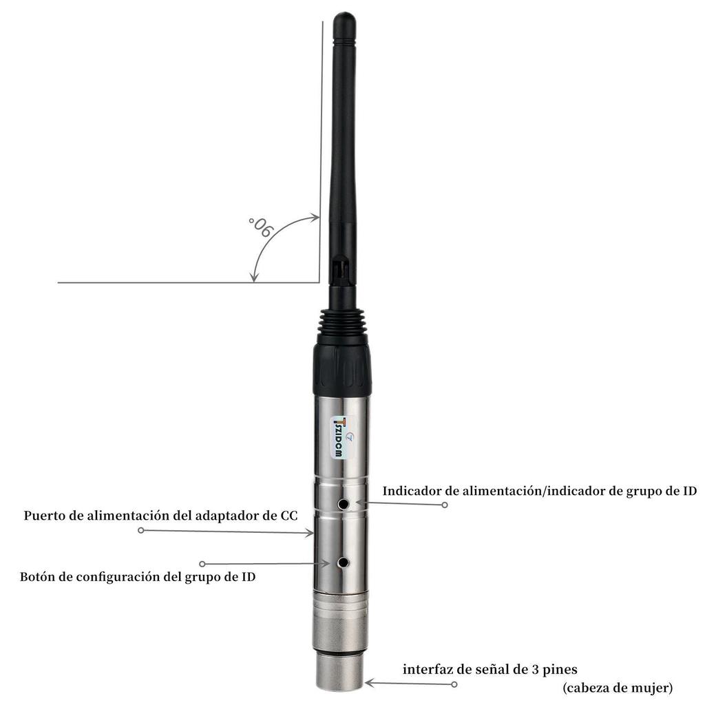 2.4G Wireless DMX512 Transmitter Receiver for Stage and Moving Head Lights