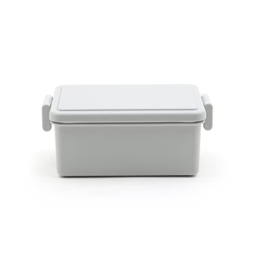 Miyoshi Seisakujyo GEL-COOL Square Integrated Ice Pack Square Lunch Box M Bento Box Oyster Gray 15 X 9.4 X 6 Cm 400ml 1 Tier Lunch Box for Women and
