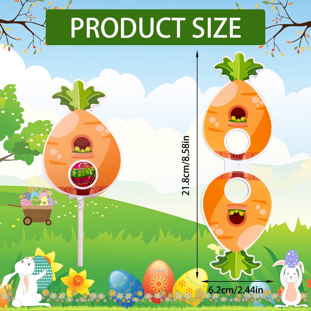 New, Easter Themed, Cartoon Chicken, Double-sided Lollipop Card Insertion, Candy Decoration Supplies, Party Supplies, Holiday Decorations