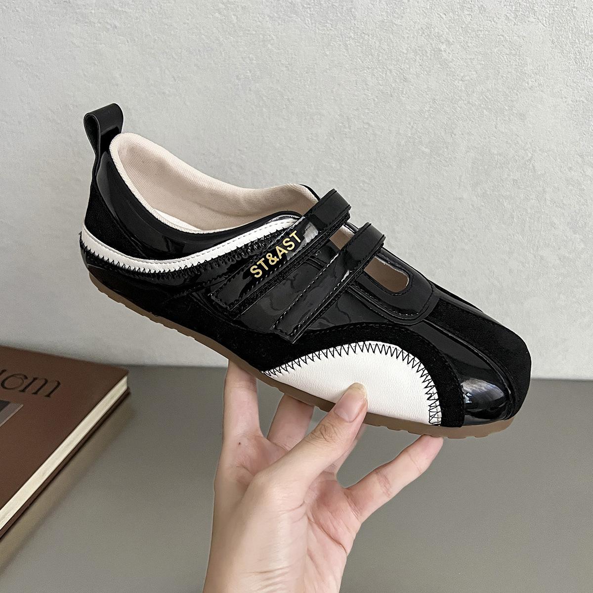 

Soft-soled German summer sports versatile fashion flat-soled single shoes women s 2025 new temperament training shoes sports casual shoes 40 чёрный