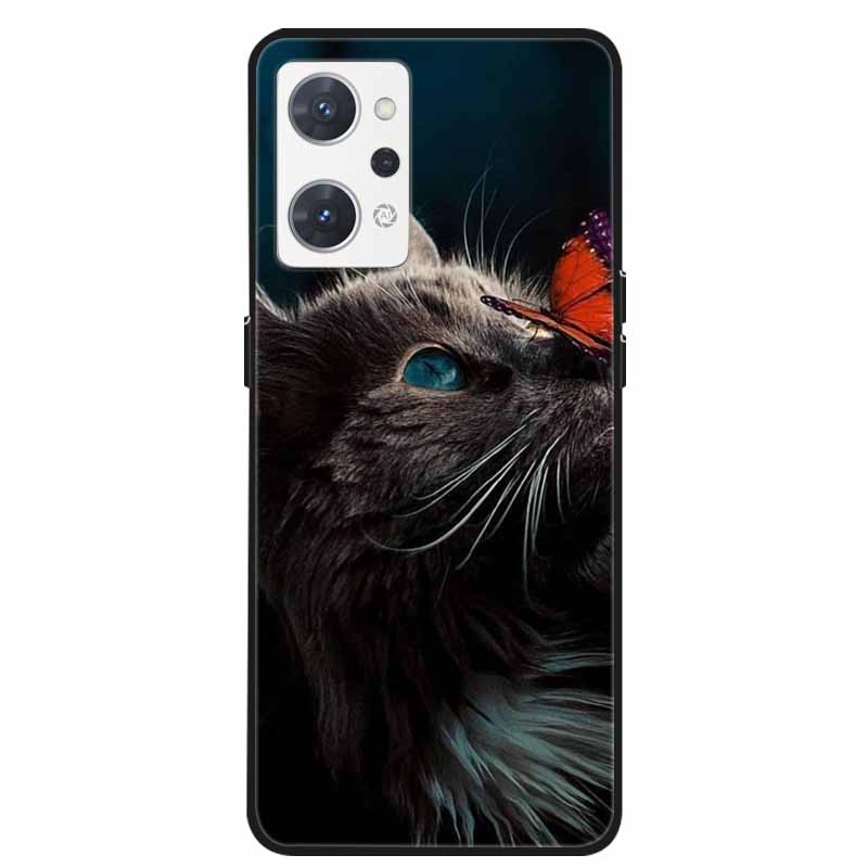 For Oppo Reno 7A 9A Case Phone Cover Soft Silicone Shockproof TPU Funda On For Oppo Reno9 A 5G Protection Capa Reno7 A / Reno9A