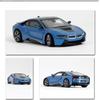 1/24 BMW I8 Supersportwagen Neues Energiefahrzeug Legierungsauto Diecasts & Spielzeugfahrzeuge Automodell Miniaturmaßstabsmodellauto für Kinder