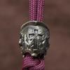 Cross Skull Head Mosazný nůž Korálky EDC DIY Paracord Tkané náramky Přívěsky na řetízky Příslušenství Venkovní závěsy na nářadí Tretky