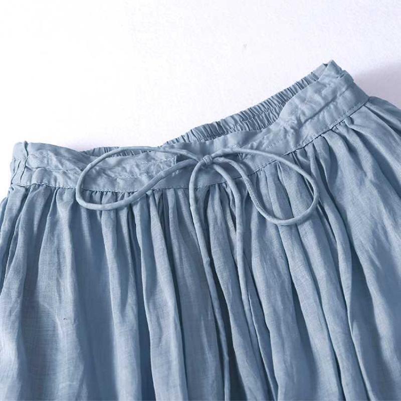 Women's Fashion Casual Solid Color Print Summer Spring Skirt