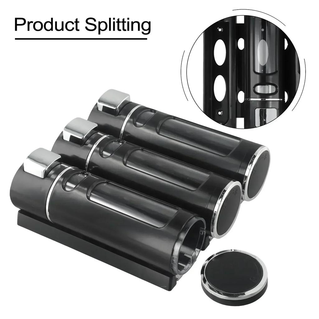 Bathroom Electroplating Bathroom Soap Dispenser Hotel Soap Dispenser Convenient Large Capacity Transparent Design