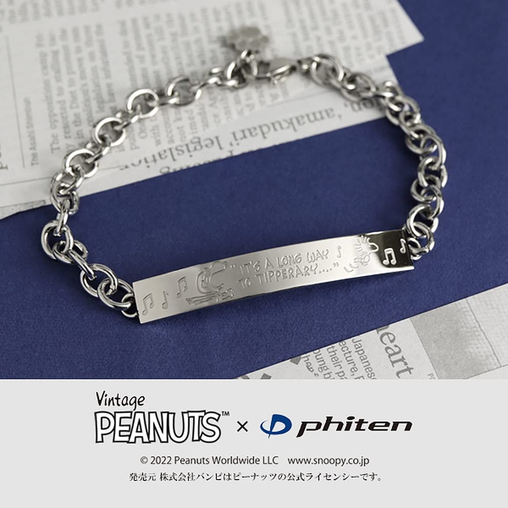 PEANUTS X Phiten Collaboration Flying Ace Woodstock Bracelet Official Phiten Goods Character [SNOOPY] [Special Specification] &