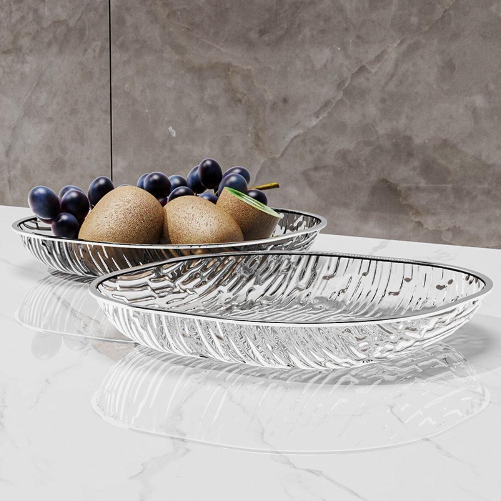 Plastic Candy Plate Transparent Dinner Plate Easy To Clean Fruit Plate  Kitchen