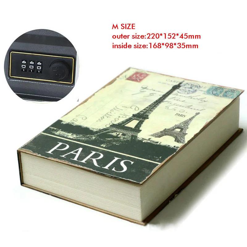 Cassaforte Domestica Alta Qualità Libro Segreto Cassaforte Nascosta Salvadanaio Salvadanaio Salvadanaio Contenitore per Contanti Scatola per Soldi Metallo Acciaio Simulazione Libri Classici