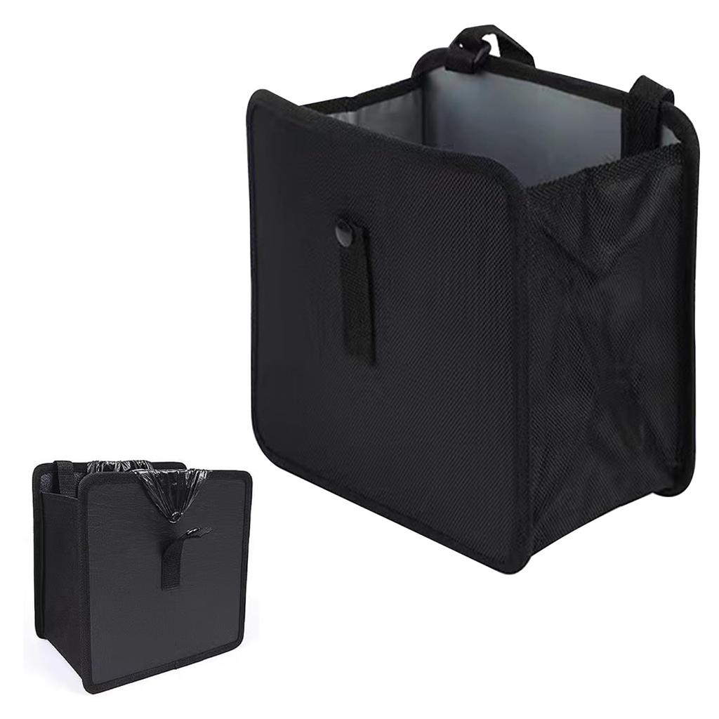 Set of 2 Foldable Car Trash Large Trash Small Item Storage Easy Seatback Pocket for Rear and Passenger Seats Cans, Hanging, Capacity, Waterproof,