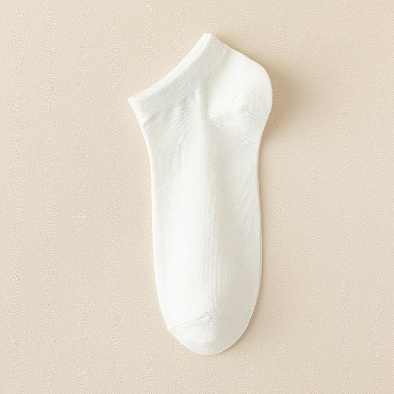 Spring and Summer Socks, Men's Short Socks, Solid-color Anti-odor, Sweat-absorbing and Antibacterial Short Socks, Thin Business Boat Socks