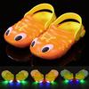 Verão criança bebê meninos meninas sandálias de desenhos animados chinelos luz led sapatos luminosos