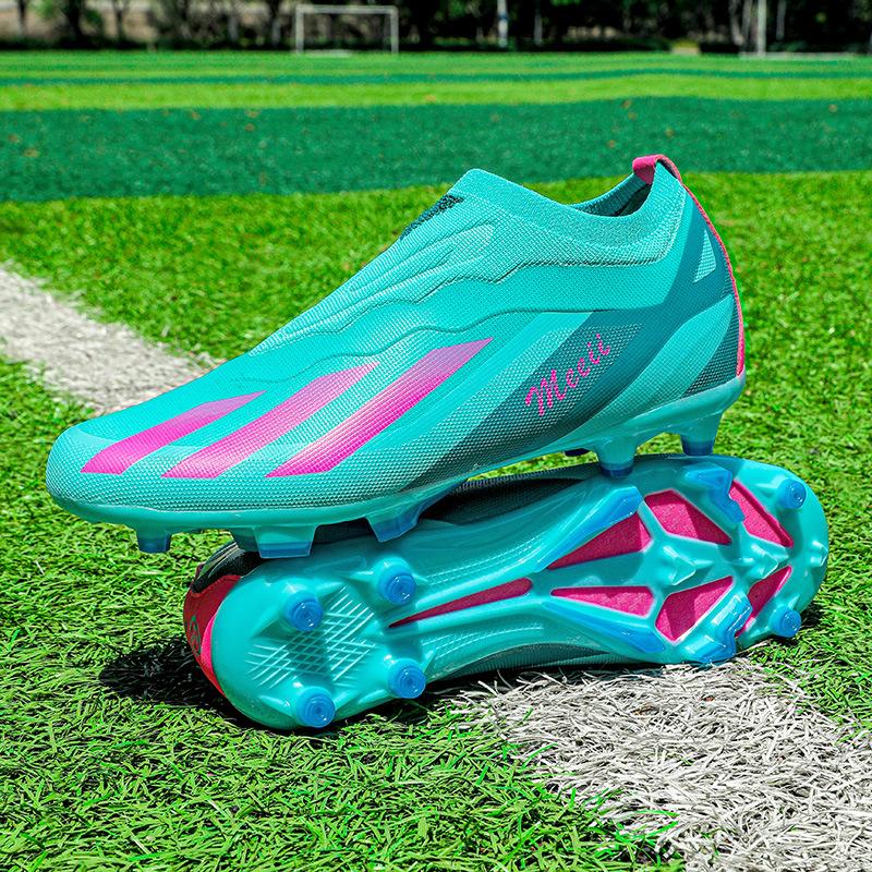 Lace-free Soccer Shoes Boys and Girls Students Children TF Shattered Nails AG Long Nails Youth Adult Training