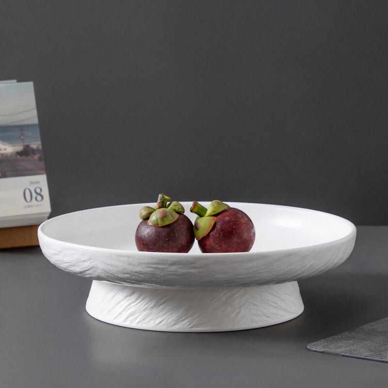 Nordic Ceramic Footed Serving Plate