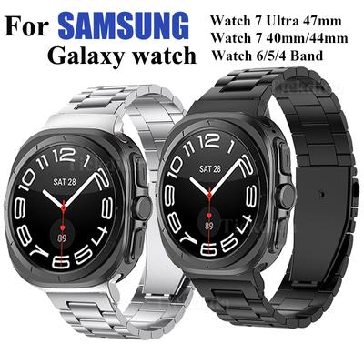 Samsung Galaxy Watch 7 6 5 4 40mm 44mm Metal Kayış Galaxy Watch 7 Ultra 47mm Klasik Bant için Tek Tıklamayla Bağlantı