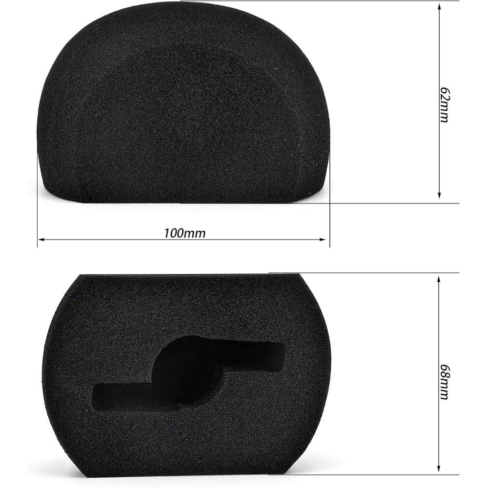 V-MOTA Microphone Wind Screen Foam Cover for Zoom H4N PRO 2 Pcs Wind Noise Reduction Black