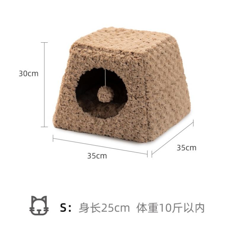 Pet House Cat Nest Warm in Winter Thickened Cat House Removable and Washable in Four Seasons Home Dog Nest Pet Products