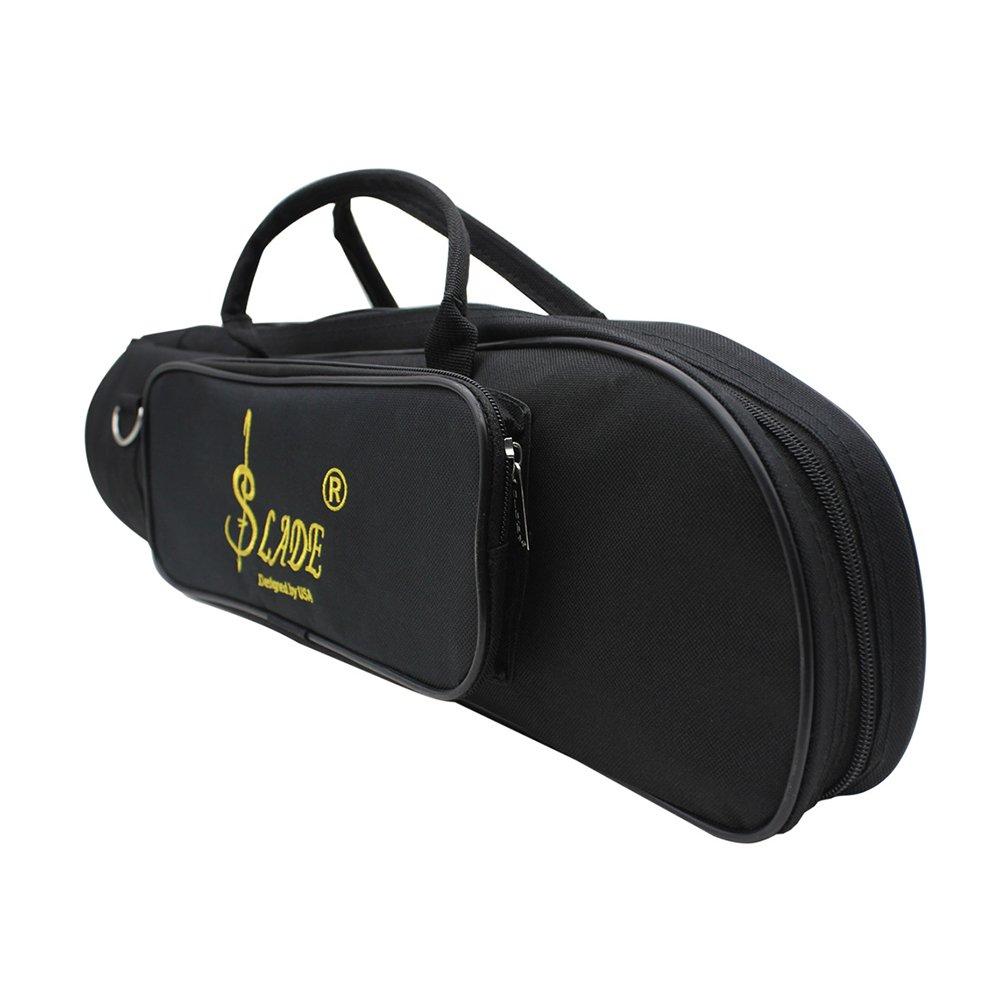 600D Waterproof Trumpet Gig Bag with Oxford Cloth, Adjustable Single Shoulder Strap, and 5mm Cotton Padded Pocket