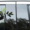 10pcs Gloss Black Window Door Pillar Posts Trim Cover Sticker Decoration Styling Auto Accessories Fit For Toyota RAV4 XA50 2019-23