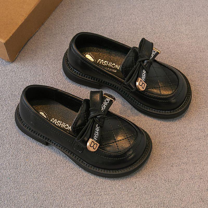 

Girls small leather shoes 2025 spring and autumn new girls children princess style single shoes baby shoes soft sole Mary Jane versatile 26 yards inner length 16.3cm чёрный