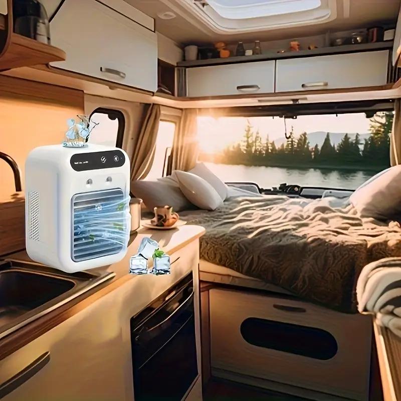 Portable Mini USB Air Conditioner Fan With Humidifier And 16.91 Oz Water Tank