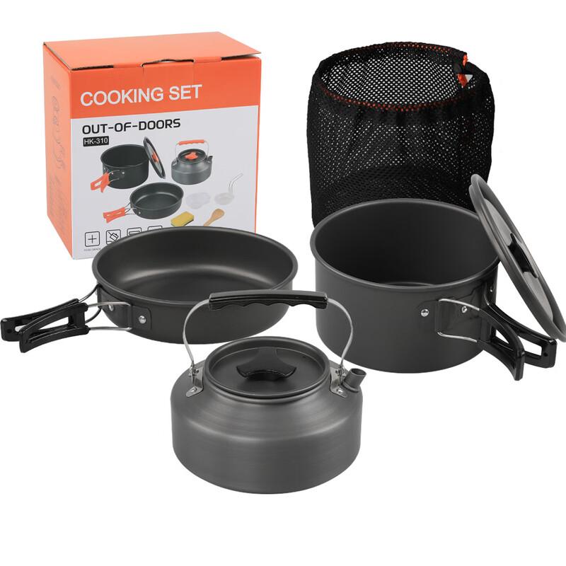 Hanlu Outdoor Portable Camping Cookware & Teapot Set