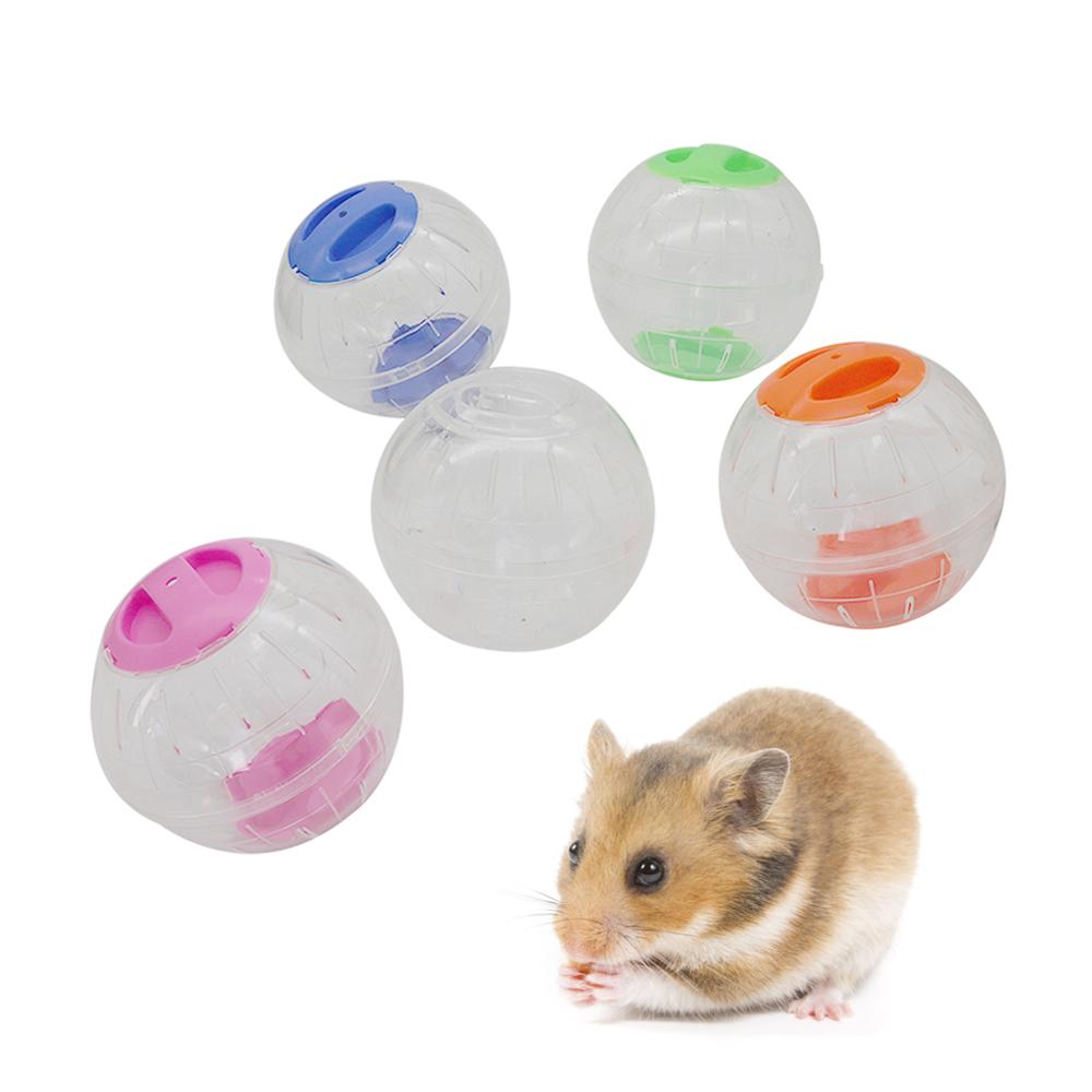 Bola de Corrida Transparente Respirável para Hamster de Plástico Pequeno Animal Roedor Ratos Bola de Corrida Gerbil Rato Treinamento Bolas de Exercício Brinquedo 1 unid