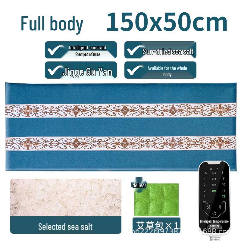 Wide Electric Heating Pad: Hot Compress Pack for Waist, Knee, Shoulder, Neck with Coarse Sea Salt