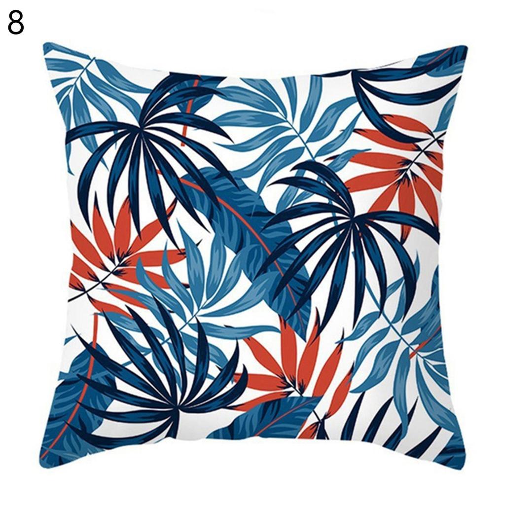 Federa per cuscino resistente agli strizzacervelli, antigraffio, multi stile, moderno, con foglie assortite, stampata a fiori, per auto