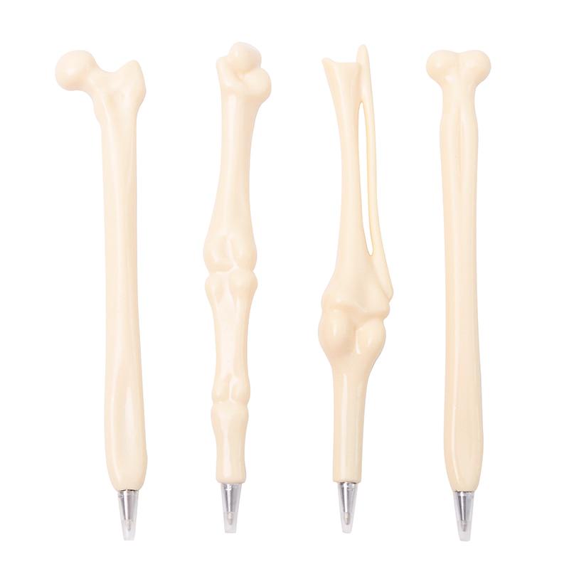 5 Pcs/lot  Bone Shape Ballpoint Pen 0.7mm Blue Ink Refill Writing Ball Pens School Office Stationery Gifts Supplies