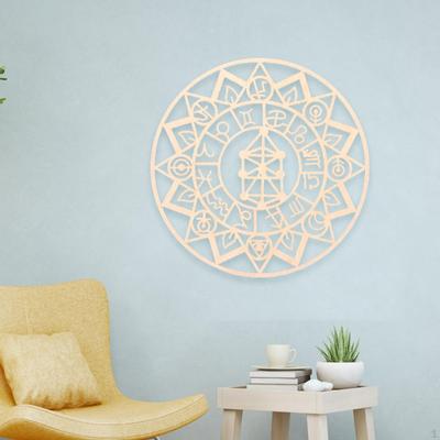 12 Zoll Heilige Geometrie Wandkunst Heimdekoration Einweihungsgeschenk Gitterplatte Hängendes Ornament Holz