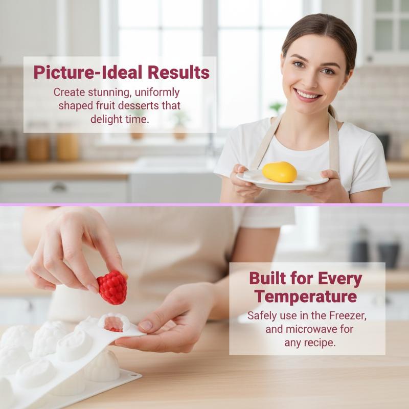 Fruit Shaped Silicone Baking Mold DIY Mousse Chocolate Dessert Mold