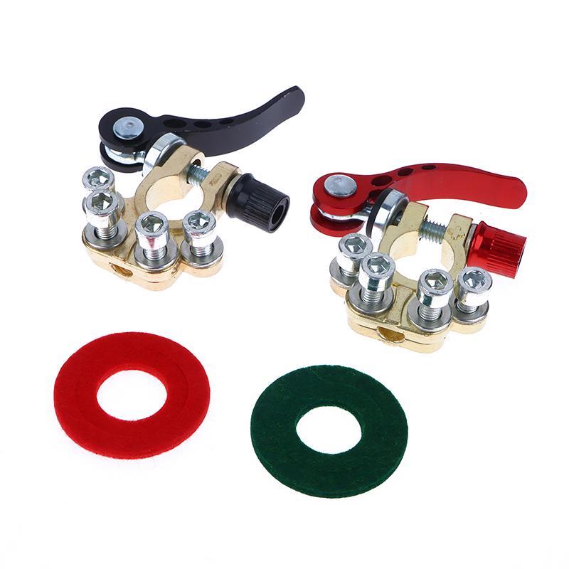 1 Pair 12V 24V Automotive Car Top Post Battery Terminals Wire Cable Clamp Quick Release Disconnect Car Battery Terminal Connecto