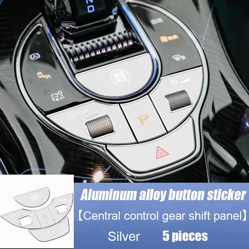 For BYD Seal  2024 Aluminum alloy button switch sticker gear shift panel Steering wheel Window lift Electric tailgate switch