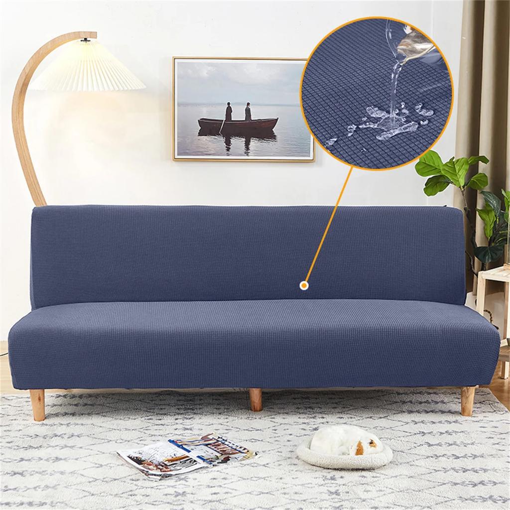 Jacquard Solid Color Sofa Bed Cover Elastic Water Repellent Couch Cushion Cover Non-slip All-inclusive Seat Slipcover for Home