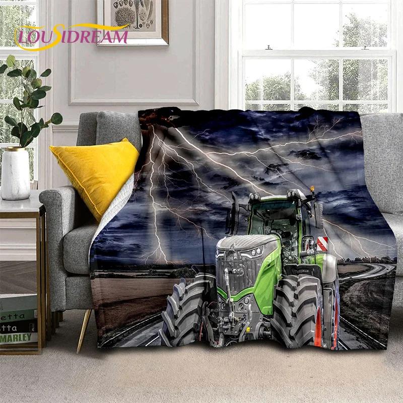27 Style Truck Retro 3D Tractor Car Blanket,Soft Throw Blanket for Home Bedroom Bed Sofa Picnic Travel Office Cover Child Gift