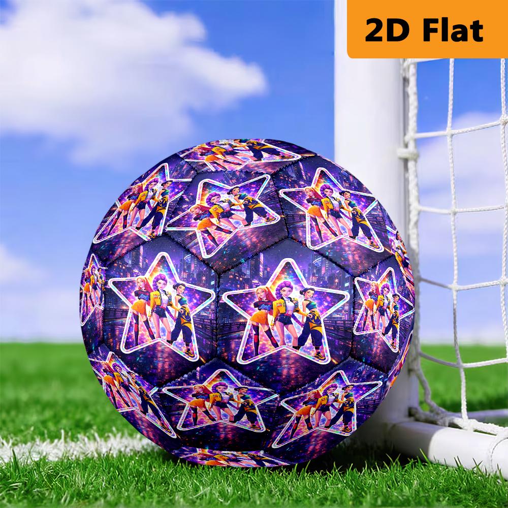 Kpop Demon Hunters Adventure Football Suitable For Both Training And Competition Outdoor Sports No 5 Football Wearresistant And Slipresistant