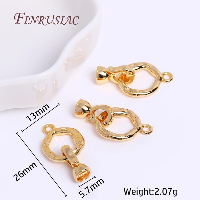 

Trendy Pearl Clasp Connector For Bracelet Necklace Making,18K Gold Plated Pearl Clasp Fastener DIY Jewelry Making Accessories 1 Piece