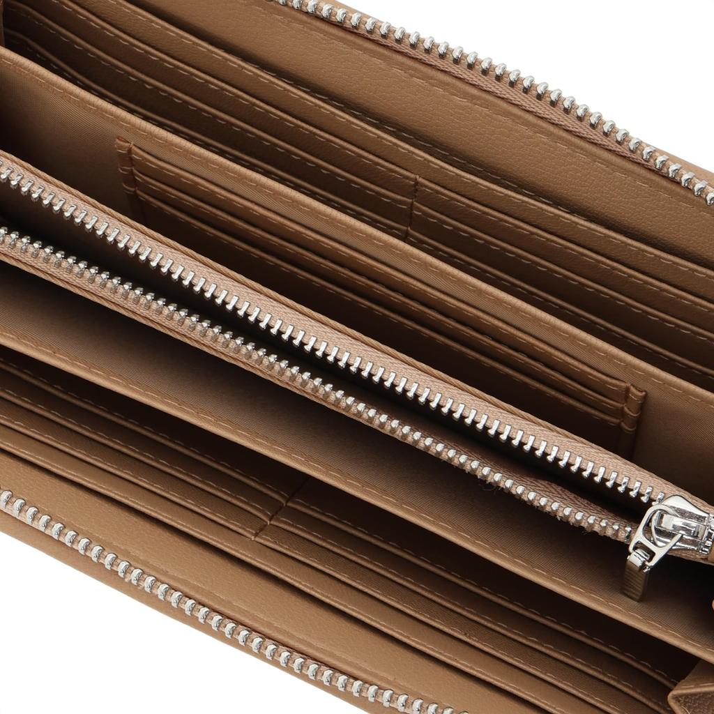 Gione Bold Tile Round Zip Long Wallet with Skimming Nude Protection, PG101ABLP,