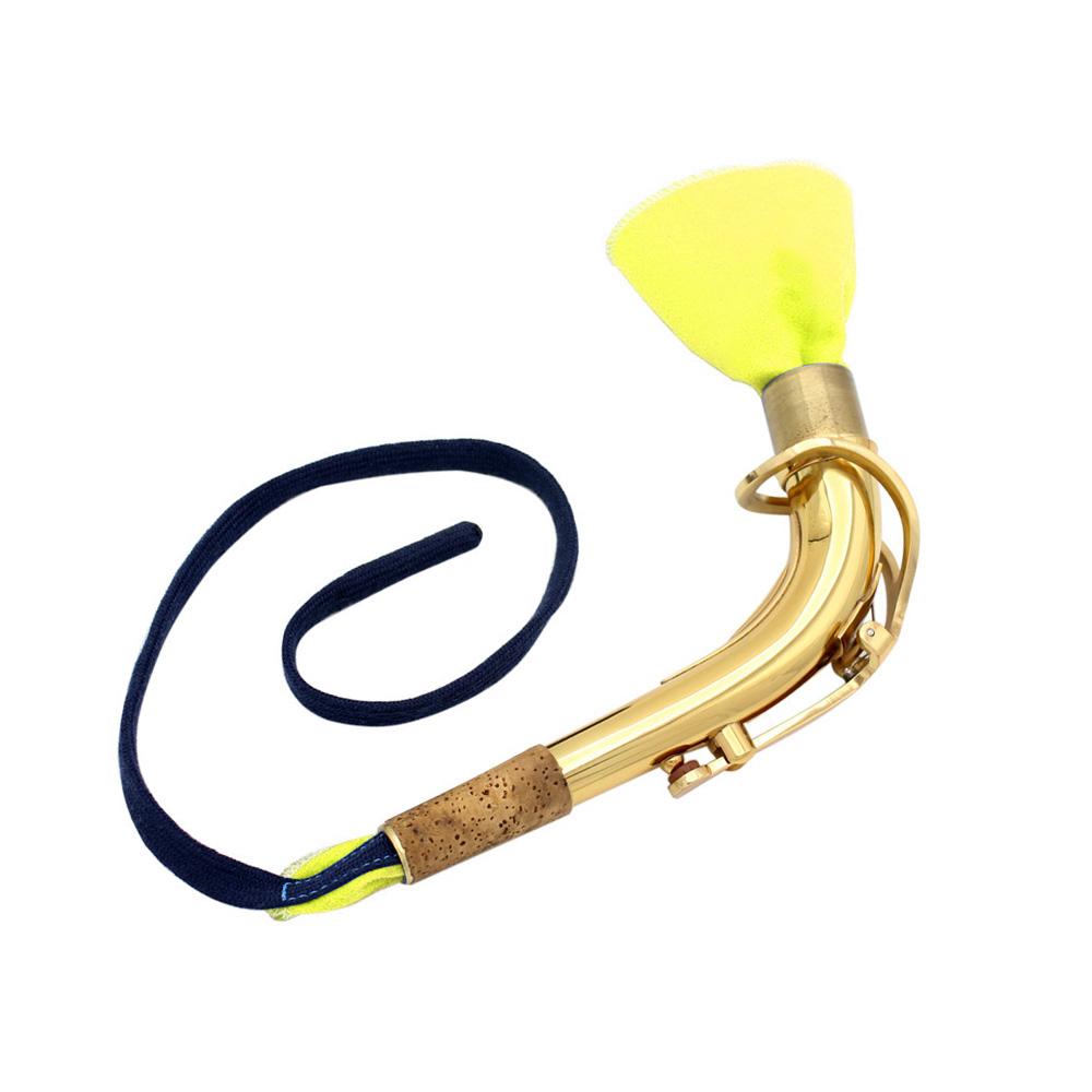 Kit per la cura della pulizia del sassofono, 3 pezzi, panno per la pulizia + spazzola per bocchino, strumento musicale