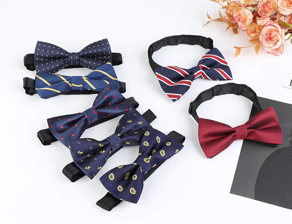 [ORAZIO] Orazio [16-piece Set] Bow Tie for Men, Simple Accessory, Perfect for Weddings, Receptions, After-parties, Entrance Ceremonies, Parties,
