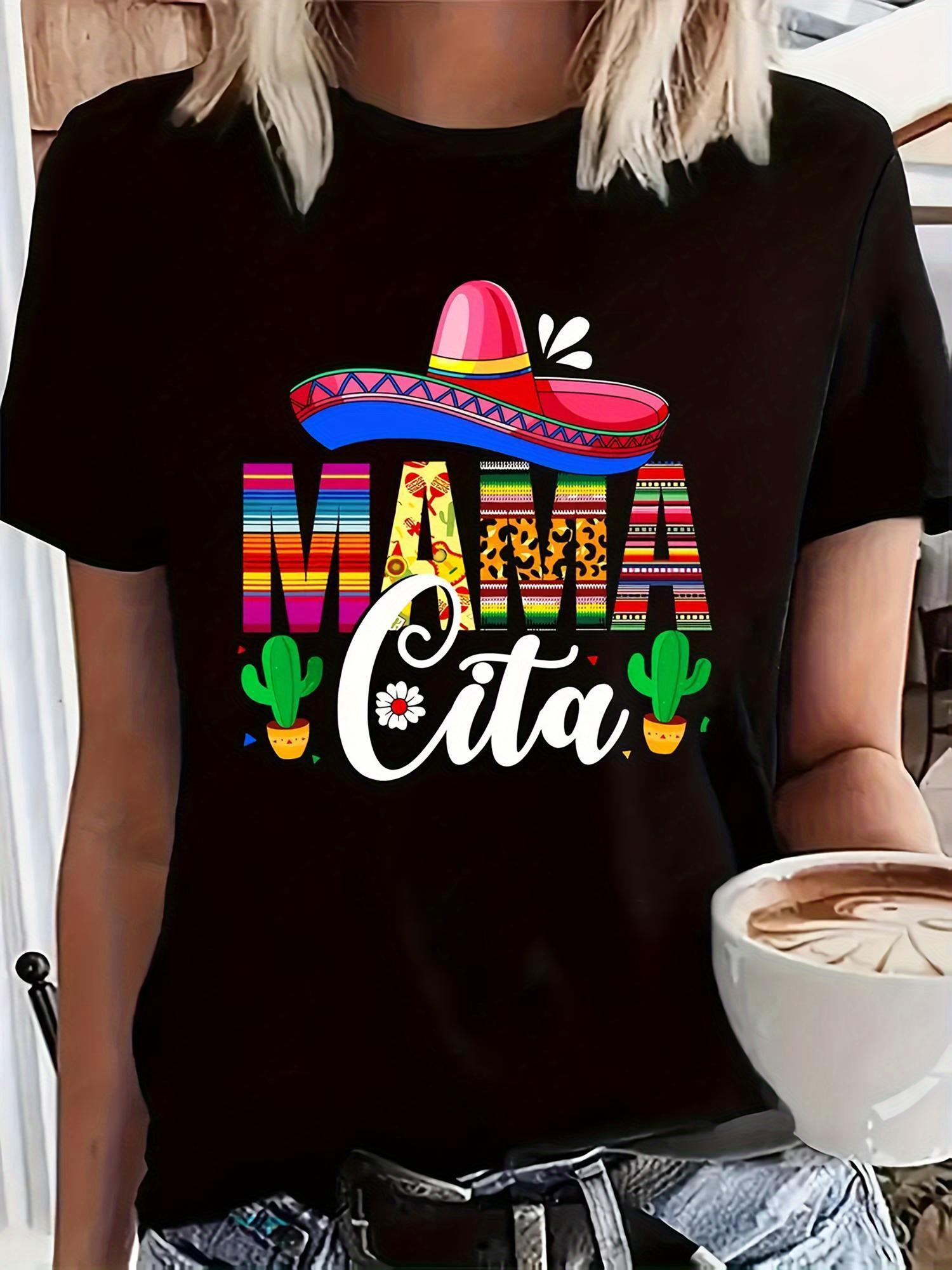 

Cinco de Mayo Leopard Party Mexican Mother S Day T-Shirt Women S Style Fashion Short Sleeve Round Neck T-Shirt 4XL