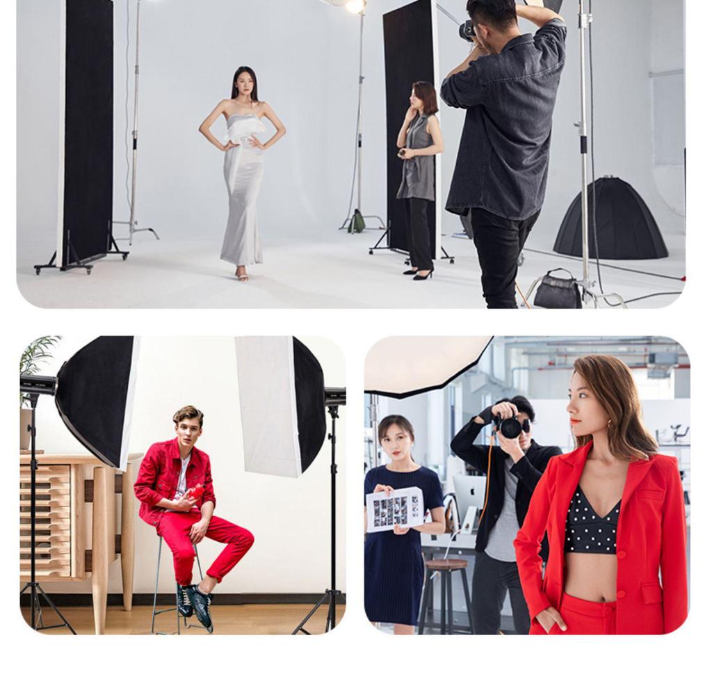 Yingbang Y300D/Y300S Video Fill Light with Honeycomb Grid Cover